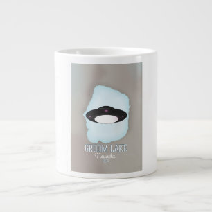 Groom Lake Nevada Travel poster Large Coffee Mug