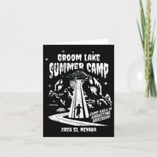 Groom Lake Summer Camp - Funny Area 51 Alien Ufo G Card
