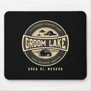 Groom Lake Summer Wilderness Camp - Funny Area 51  Mouse Pad