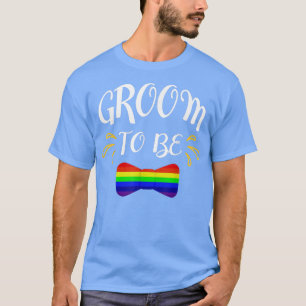 Groom LGBT Gay Wedding Bachelor Party  T-Shirt