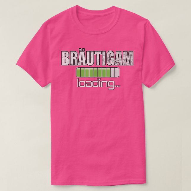 Groom loading bachelor party gift  T-Shirt (Design Front)