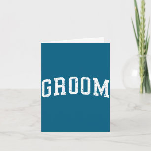 Groom matching bride bachelor party wedding groom  card