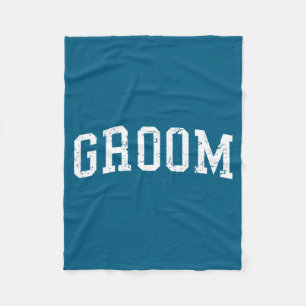 Groom matching bride bachelor party wedding groom  fleece blanket