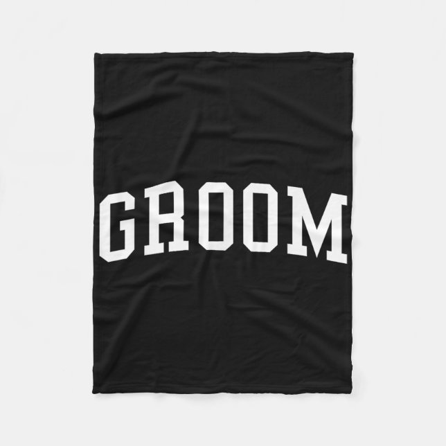 Groom, Matching Bride, Wedding Bachelor Party Groo Fleece Blanket (Front)
