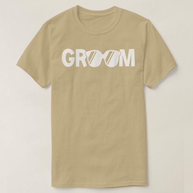 Groom Matching Wedding Party Best Man Funny Groom  T-Shirt (Design Front)