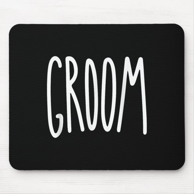 Groom Mens Wedding Bride  Mouse Pad (Front)