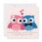 Groom Owl and Bride Owl Cute Wedding Invitation