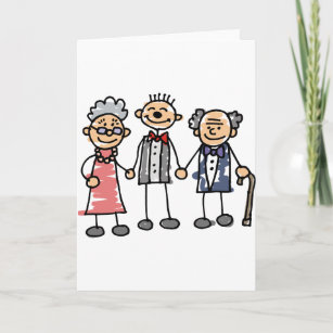 Groom Parents Grandparents Wedding Day Ceremony Card