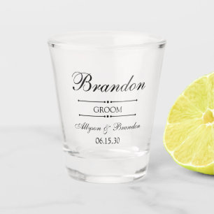 Groom Personalised Shot Glass