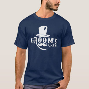 Groom’S Crew Hat Cute Engagement Wedding Party Mat T-Shirt