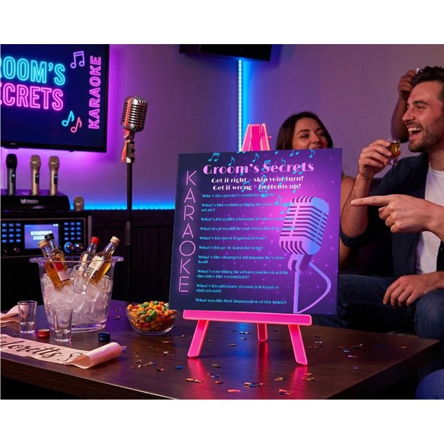 Groom’s Secrets Bachelor Party Trivia Card (Creator Uploaded)