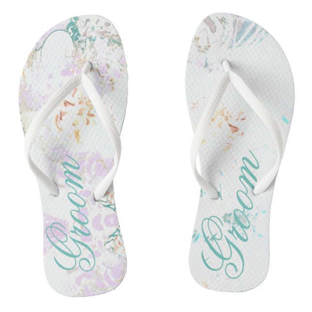 Groom Sea  Mirror Flip Flops (Footbed)