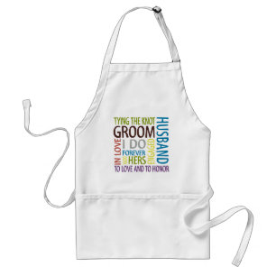 Groom Sentiments Wedding Standard Apron