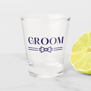 Groom shot glass