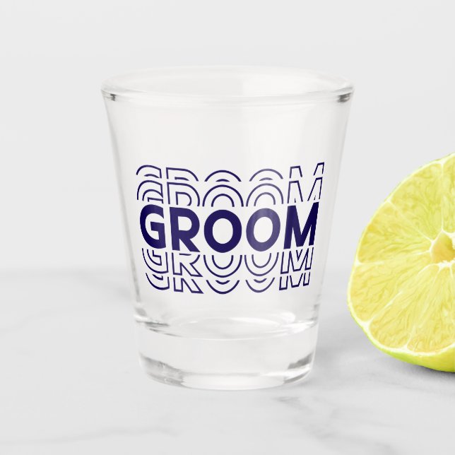 Groom  shot glass (Front)