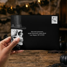 Groom Skull Formal Gothic Black
