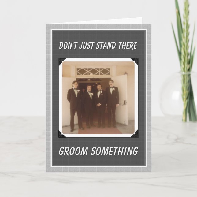 Groom Something! - Groomsmen Invitation (Front)