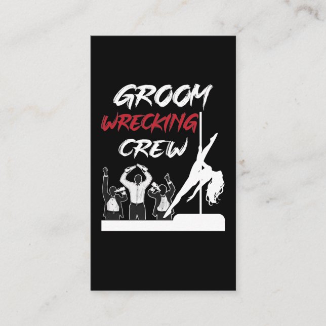 Groom Squad Bachelor Party Drinking Crew Business Card (Front)