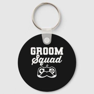Groom Squad Bachelor Party Groomsmen Gamer  Key Ring