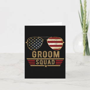 Groom Squad Bachelor Party Groomsmen Wedding Usa S Card