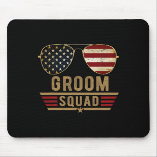 Groom Squad Bachelor Party Groomsmen Wedding Usa S Mouse Pad