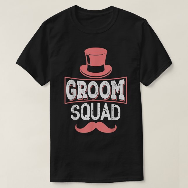 Groom Squad Bachelor Party with Top Hat  (Design Front)