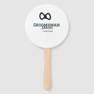 Groom Squad groomsman bachelorette party add name Hand Fan