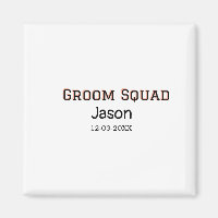 Groom Squad groomsman bachelorette party add name