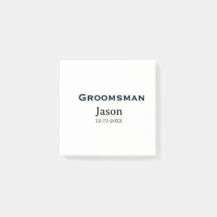 Groom Squad groomsman bachelorette party add name  Post-it Notes