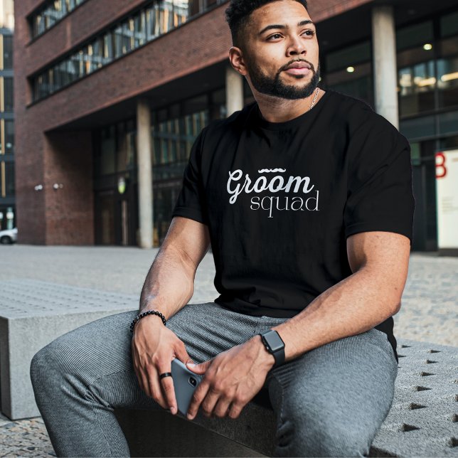 Groom Squad Groomsmen Bachelor Party T-Shirt (Creator Uploaded)