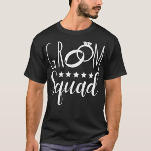 Groom Squad Groomsmen Crew Team Funny Bachelor Par T-Shirt