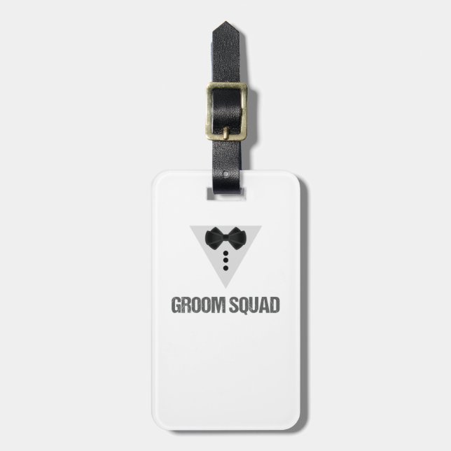 Groom Squad Luggage Tag (Front Vertical)