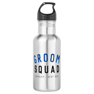 Groom Squad   Modern Bachelor Groomsman Stylish 532 Ml Water Bottle