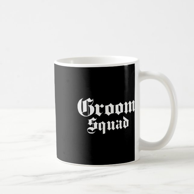 Groom Squad Old School - Bachelor Party - Wedding  Coffee Mug (Right)