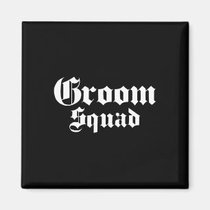 Groom Squad Old School - Bachelor Party - Wedding  Magnet