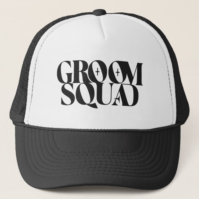 Groom Squad Trucker Hat (Front)