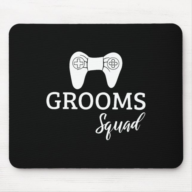 Groom Squad Wedding Bachelor Party Wedding Party F Mouse Pad (Front)