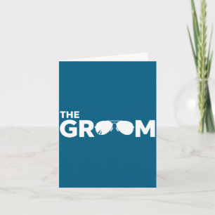 Groom Sunglasses Bachelor Party Wedding Design Card