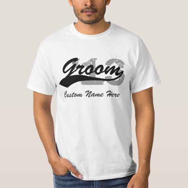 Groom T-Shirt, Name+Year T-Shirt (Front)
