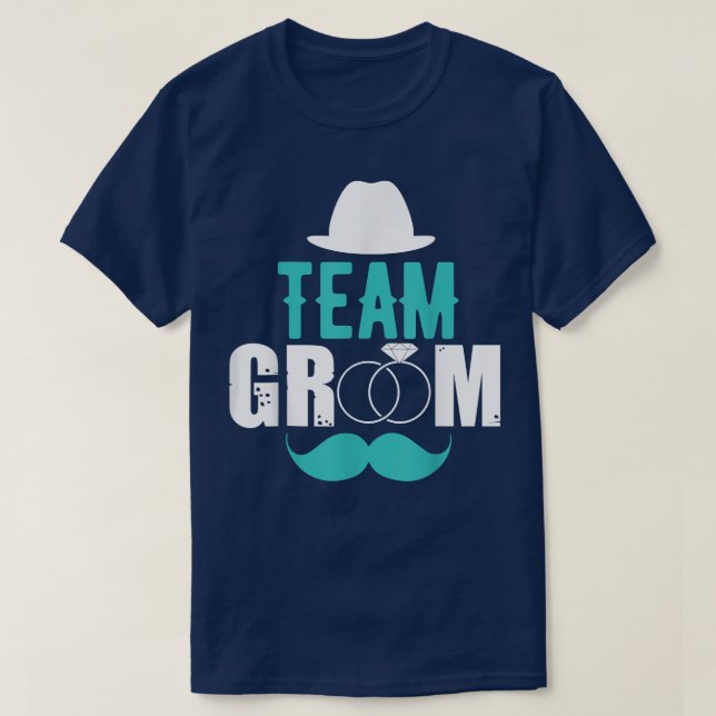 Groom Team Bachelor Party Squad or Wedding  T-Shirt (Design Front)