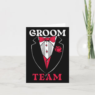 Groom Team Groom Squad Stag Night Bachelor Party Card