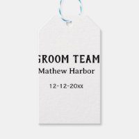 Groom team groomsman name date bachelore party