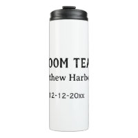Groom team groomsman name date bachelore party