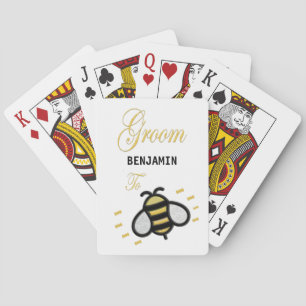 Groom To Be Bachelor Party Personalise Playing Cards