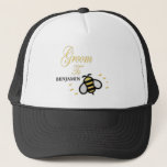 Groom To Be Bachelor Party Personalise Trucker Hat<br><div class="desc">Groom To Be Bachelor Party Personalise Trucker Hat  has a fun Bee on it. Great and fun for the Groom To Be to use everyday and as giveaways at the Bachelor Party. Personalise it with the Groom to be name.</div>