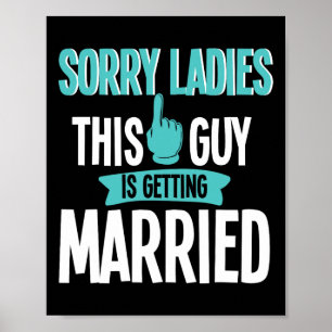 Groom To Be Wedding  Poster