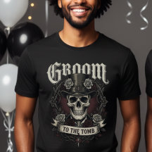 Groom to the Tomb Skull Mr Husband Gothic Wedding