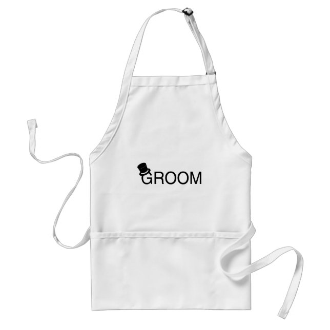 Groom Top Hat Standard Apron (Front)
