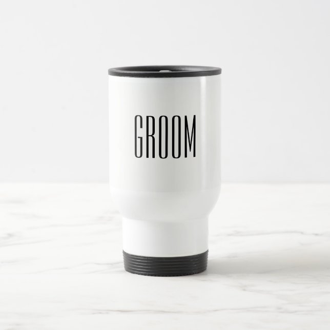 Groom Travel Mug (Center)