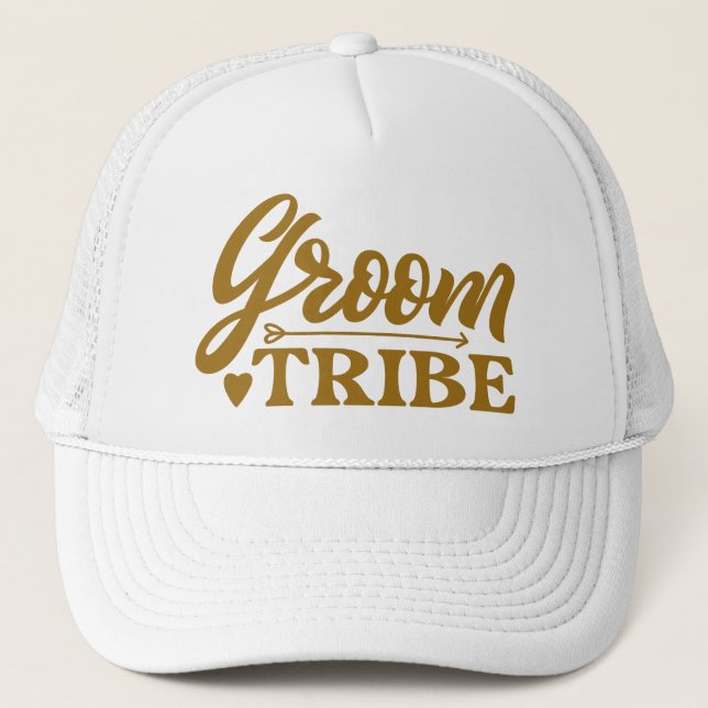 Groom Tribe Trucker Hat (Front)